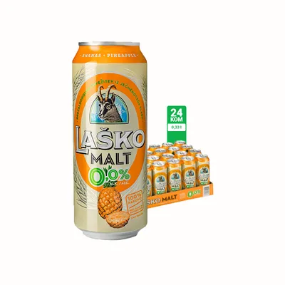 Laško bezalkoholno pivo Malt Ananas CAN 0.5l 1/24