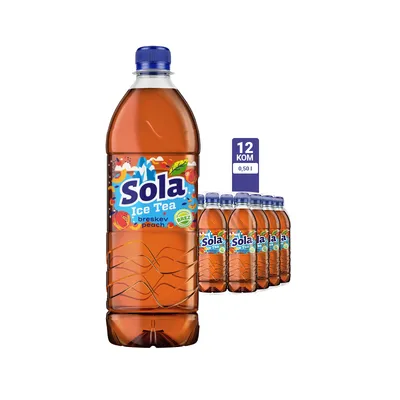Sola Ledeni čaj breskva 0.5l 1/12