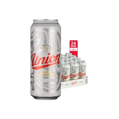 Union bezalkoholno pivo 0.0% CAN 0.5l 1/24