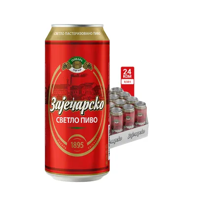 Zaječarsko pivo 0.5l CAN 1/24 paket
