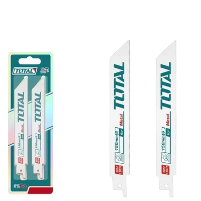 Total Tools Noževi za recipročnu pilu, 150 x 19 x 0,9 mm, Metal