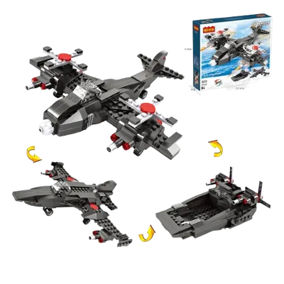 Cogo Dječija igračka Transformirajući avion MKE669208, Kocke, 3u1, 27.5x25.5 cm, 238 komada