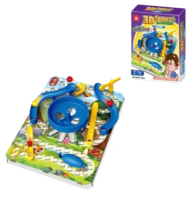 Društvena igra 3D Snakes&Ladders MKV907213, 13.8x4.2 cm