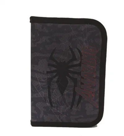 Tomo šped Pernica 1-zip Spider 32264, Crna