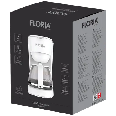 Floria Aparat za filter kafu, 600W - ZLN9274, Bijeli