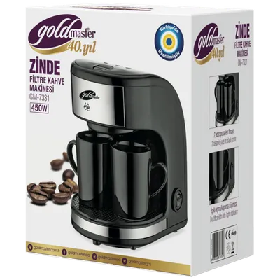 Goldmaster Aparat za filter kafu, priprema do 2 šolje, 450W, 320 ml - GM-7331G Zinde