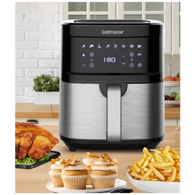Goldmaster Friteza na vrući zrak, 1700W, zapremina 7 lit - GM-7486 SmartyCook, Srebrne boje