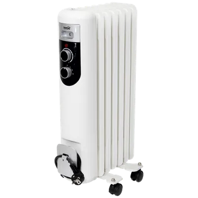 Home Radijator uljni sa 7 rebara, 1500W - FKOS 7 M, Bijeli