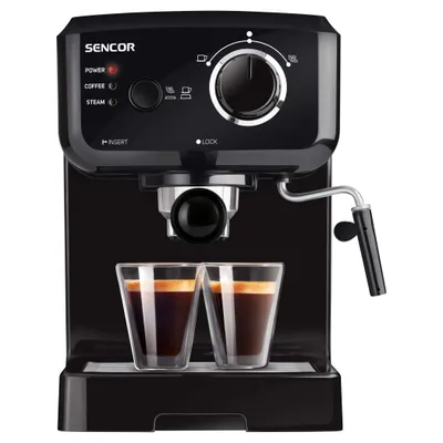 SENCOR Espresso aparat za kafu - 2 šoljice SES 1710BK, crna