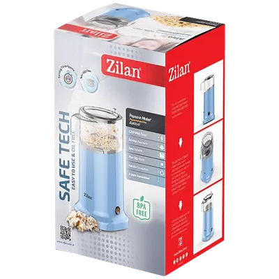 Zilan Aparat za kokice, 1200 W - ZLN3147, Plavi