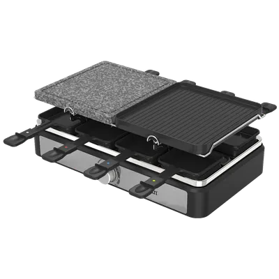 ZILAN Električni Roštilj / Raclette, 2u1, 1400W - ZLN8863, Crni