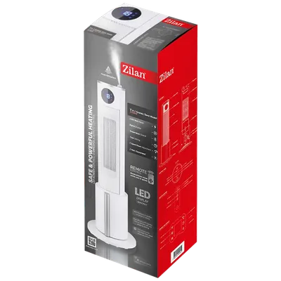 Zilan Grijalica + ovlaživač sa keramičkim grijačem, 3u1, 2200 W - ZLN5640, Bijela