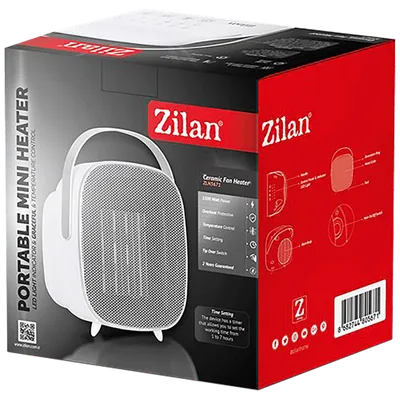 Zilan Grijalica sa keramičkim grijačem, 1500 W - ZLN5671, Bijela