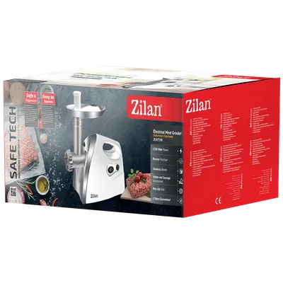 Zilan Mašina za mljevenje mesa, 1200 W - ZLN7598, Siva