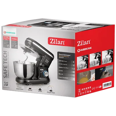 Zilan Mikser sa posudom, 6 brzina+pulse, 4.5 lit., 1400 W - ZLN3185, Crni