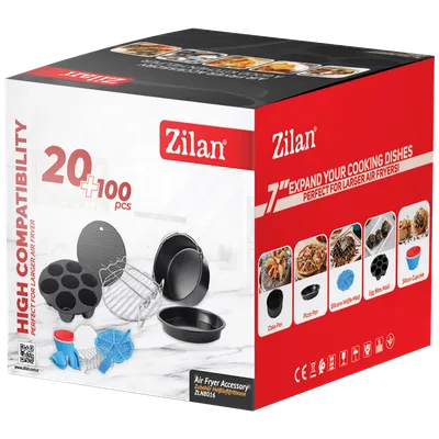 Zilan Pribor za kuhanje za friteze na vrući zrak, 7" - ZLN8016, Crveni