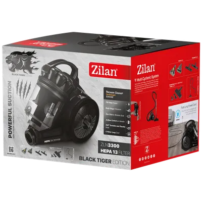 Zilan Usisavač sa posudom, HEPA filter, metalna cijev - ZLN3300, Crni