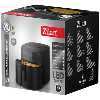 Zilan Zilan XL Digitalna friteza na vrući zrak - ZLN7999, Crna