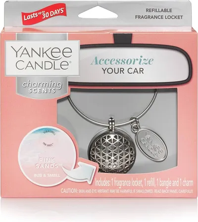 Yenkee Candle Miris auto sa ukrasnim dodatkom za Miris auto sa ukrasnim dodatkom  Geometric Pink Sands Set