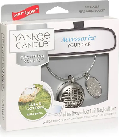 Yenkee Candle Miris auto sa ukrasnim dodatkom  Linear Clean Cotton Set