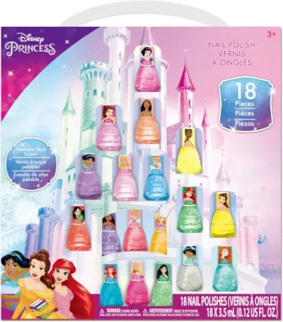 Disney  Townley Princess 18kom Lakova za Nokte Set, Šareni