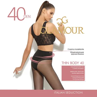 GLAMOUR  Ženske štrample Thin body 40 dena DAINO