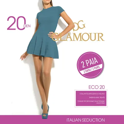 GLAMOUR  Ženske štrample Eco 20 dena DAINO