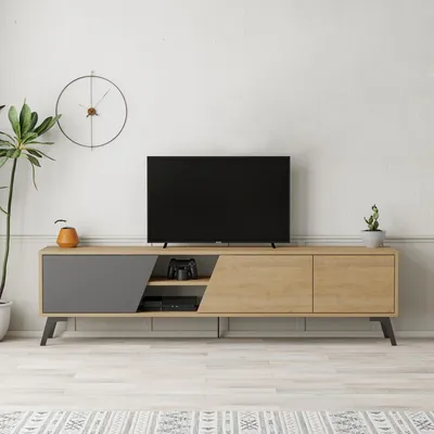 Prado Komoda za TV Fiona  sonomo antracit