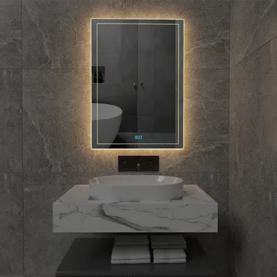 LED svijet Acrux A10.02 Ogledalo sa odmagljivačem, 100x70 cm (ŠxV)