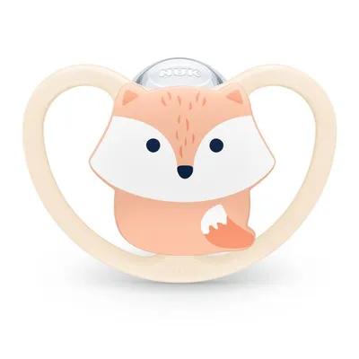 NUK Duda space sa kutijicom Friendly fox - 0-6 mjeseca, Roze