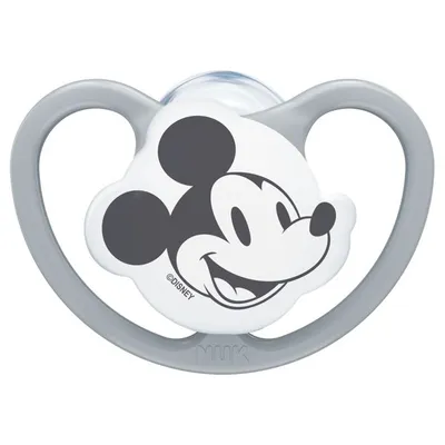 NUK Duda space Disney sa kutijicom Mickey glava - 6-18 mjeseca, Siva