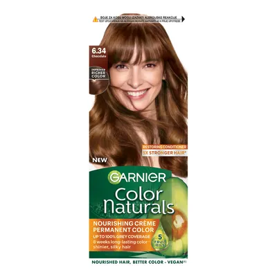 Garnier Color Naturals boja za kosu 6.34 bakreno zlatno tamno plava