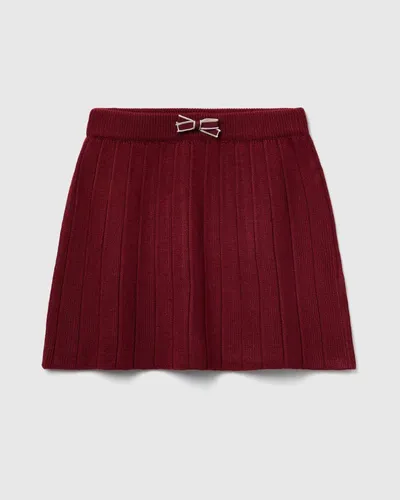 Benetton Suknja za djevojčice 1270C000GG-236-EL, Bordo