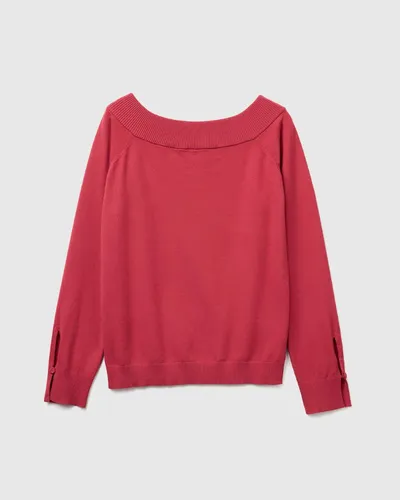 Benetton Ženski džemper 1W2AD10E0-23Z-XS, Crveni