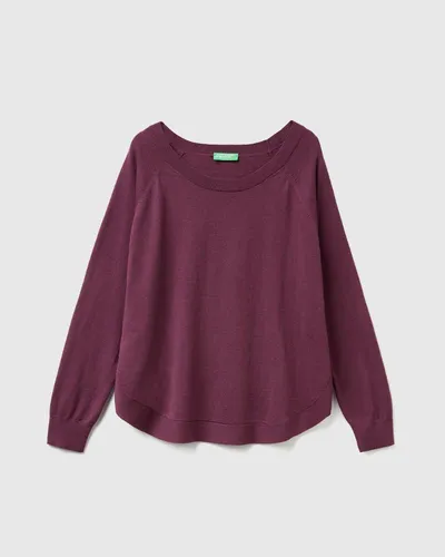 Benetton Ženski džemper 1Y6SD10EG-1D3-XS, Ljubičasti
