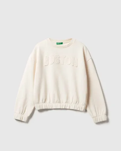 Benetton Majica za djevojčice 33NVC10Q8G-0R2-XL, Bijela