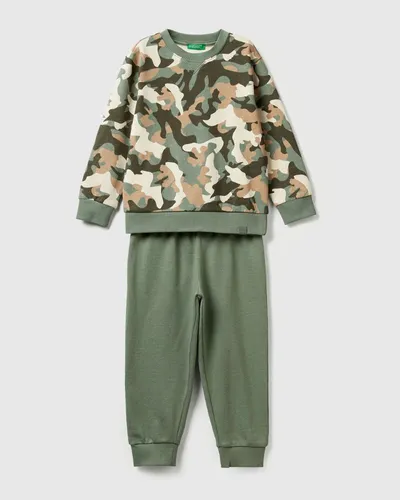 Benetton Unisex dječiji komplet 3YWXGK00RP-63T-90, Maslina