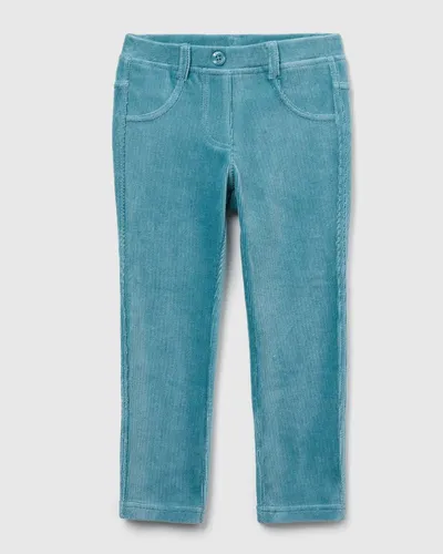 Benetton Hlače za djevojčice 4DZBGE00LP-33K-90, Plave