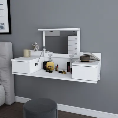 Decorotika Stol za šminkanje Zenn, Bijeli