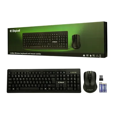 Digicell Bežicna tastatura i miš, Crni