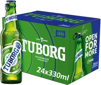 Tuborg pivo 0.33L flašica – pakovanje 24 komada