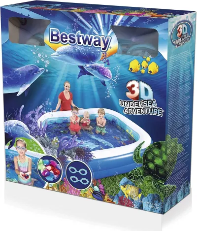 Bestway bazen 54177 BW 3D 2,6mX1.75mX51cm