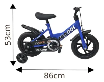 FBAOQI Bicikl 12" s pomoćnim točkićima za djecu