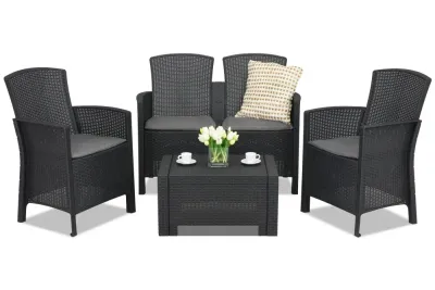 Bica garnitura set LIDO 2 Storage, grafit siva