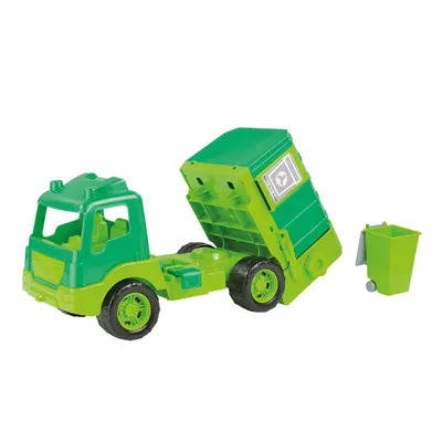 Dolu Kamion za odvoz smeća D7120, 43x22x19cm, Zeleni