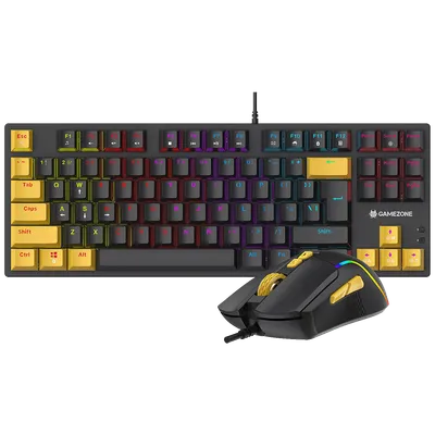 Tracer Tastatura sa osvjetljenjem, optički miš, gaming set, USB