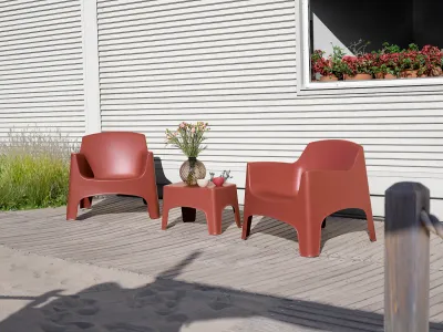 BICA Vrtni set Ibiza Terrace, 3 proizvoda, Crvena