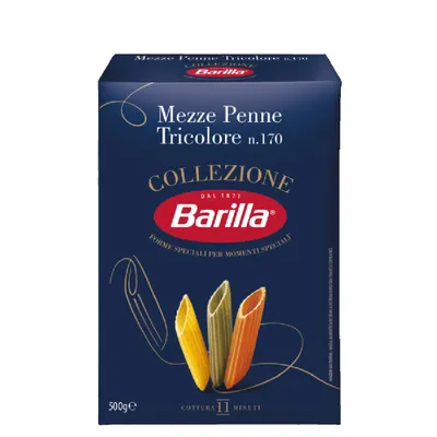 Barilla Pasta Mezze Penne Tricolore, 500g