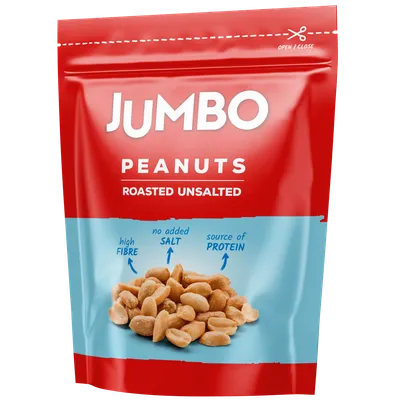 JUMBO prženi neslani kikiriki 180g