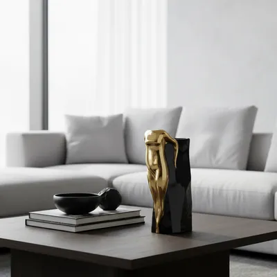 METALLON HOME Ukrasna vazna Noir Muse